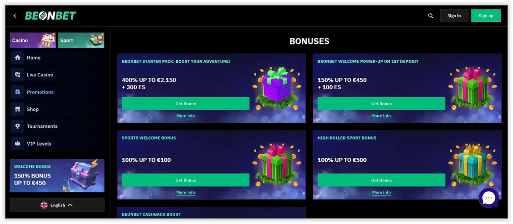 Do Chód Promo BeonBet a Ghníomhachtú